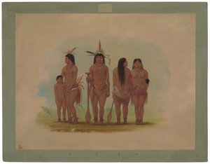 Members of the Payaguas Tribe by George Catlin
