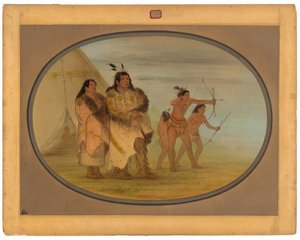 Ojibbeway Indians by George Catlin