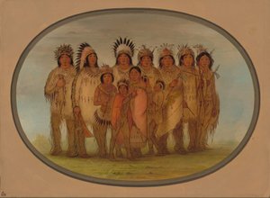 Ojibbeway Indians in Paris by George Catlin