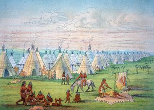 Sioux Camp Scene