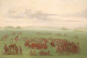 "Smoking Horses," a Curious Custom of the Sauk and Fox by George Catlin