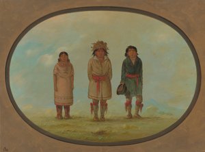Three Creek Indians by George Catlin