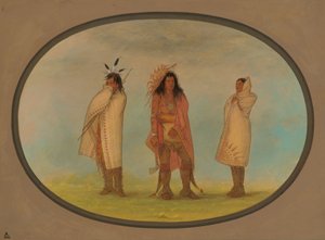 Three Iroquois Indians by George Catlin