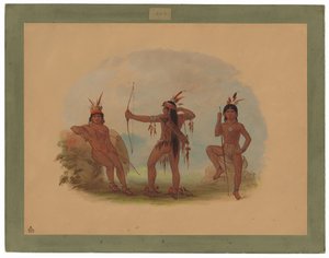 Three Woyaway Indians by George Catlin