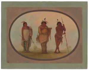 Three Yumaya Indians by George Catlin