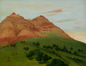 View in the Grand Detour, 1900 Miles above St. Louis by George Catlin