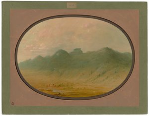 View of the Crystal Mountains, Brazil by George Catlin