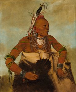 Wa-ho-béck-ee, a Handsome Brave by George Catlin