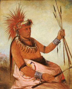 Wos-Com-Mun, Busy Man, a Brave by George Catlin