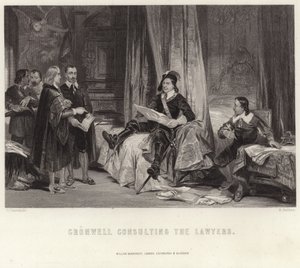 Cromwell consulting the lawyers by George Cattermole