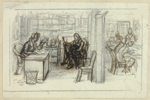 View of Library by George Cattermole