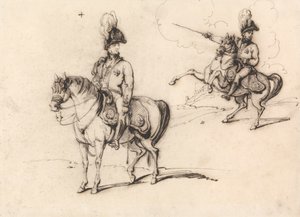 Equestrian Studies of an English Officer by George Chinnery