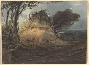 Indian Temple by George Chinnery