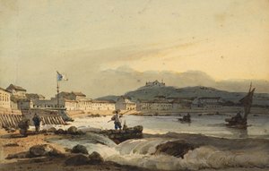 The Praya Grande, Macao, from the South, with St Peter