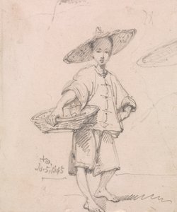 Young Person with a Basket by George Chinnery