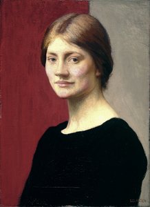 A Girl in Black by George Clausen