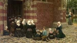 High Mass at a Fishing Village on the Zuyder Zee, Holland, 1876