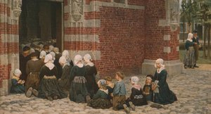 High Mass at a Fishing Village on the Zuyder Zee, Holland by George Clausen