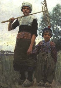 Little Haymakers, North Holland by George Clausen