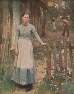 The Girl at the Gate, 1889, c1930