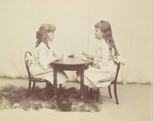 Frances and Ethel de Forest, daughters of Robert de Forest, ca. 1890 by George Collins Cox