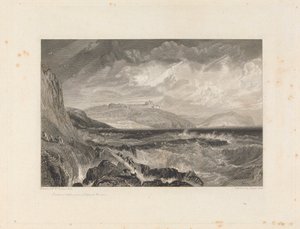 Pendennis Castle, and Entrance of Falmouth Harbour by George Cooke