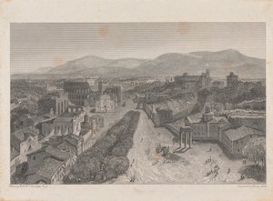 The Roman Forum from the Tower of the Capitol by George Cooke