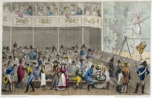 Acrobat show at the Café de la Paix - in 