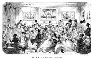 Aries - Ram-pant jollities, 19th century by George Cruikshank