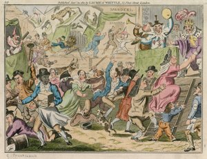 Bartholomew Fair, London by George Cruikshank