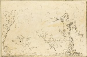 Comic Scene by George Cruikshank