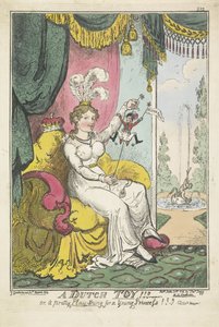 The Prince of Orange as a Toy for Princess Charlotte, 1814 by George Cruikshank