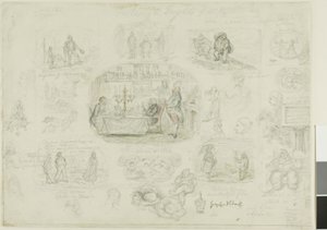 Fashions and Frights of 1829 (recto); Angels Ever Bright and Fair (verso)