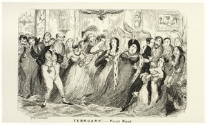 February - First Rout from George Cruikshank