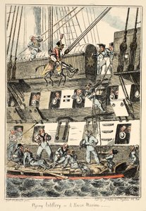 Flying Artillery or A Horse Marine, from Greenwich Hospital, a Series of Naval Sketches, Descriptive of a Life of a Man-of-War