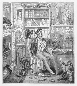 Frontispiece illustration for Cruikshank at Home