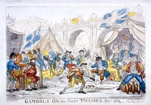 Gambols on the River Thames, February