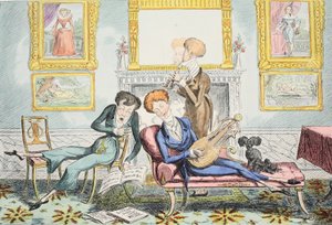 Hummingbirds or A Dandy Trio, pub. 1835