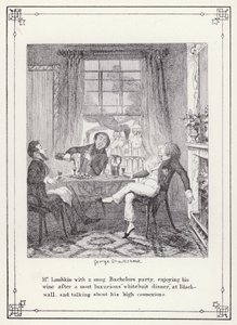 Illustration for The Bachelor’s Own Book, or The Progress of Mr Lambkin (Gent) by George Cruikshank