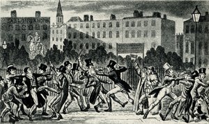 London Street Fight, Early 19th Century