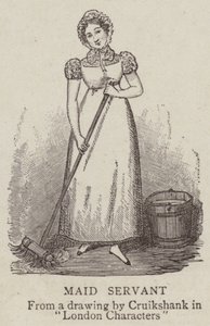Maid Servant by George Cruikshank