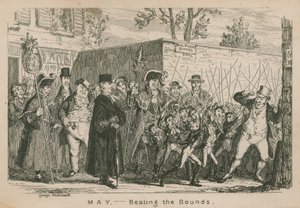 May - Beating the Bounds by George Cruikshank