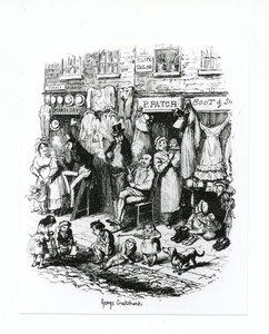 Monmouth Street, c.1836 by George Cruikshank