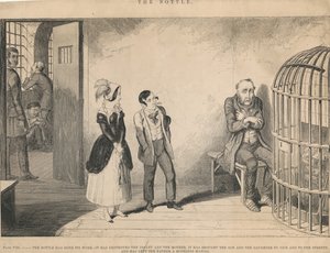Plate VIII, The Bottle Has Done Its Work by George Cruikshank
