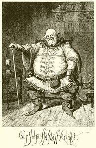 Sir John Falstaff by George Cruikshank
