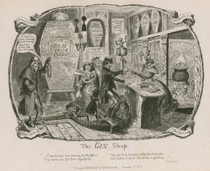 The Gin Shop by George Cruikshank