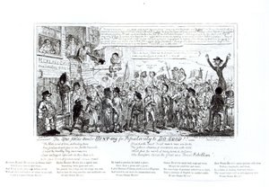 The Spa Fields Orator Hunt-ing for Popularity to Do-Good!!, pub. by J. Sidebotham