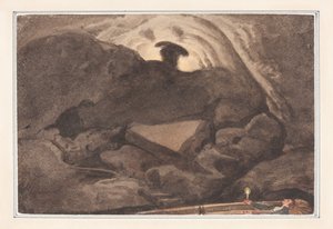 Scene in a Cave by George Cumberland