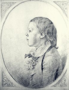 A Profile Portrait of a Young Boy