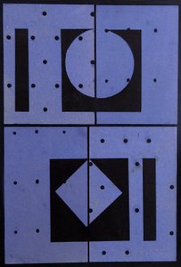 Collage, Blue Mercato by George Dannatt